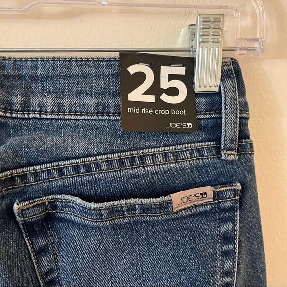 JOE'S JEANS Mid Rise Crop Boot Cut‎ Jeans Luna size 25 NWT - Picture 13 of 14